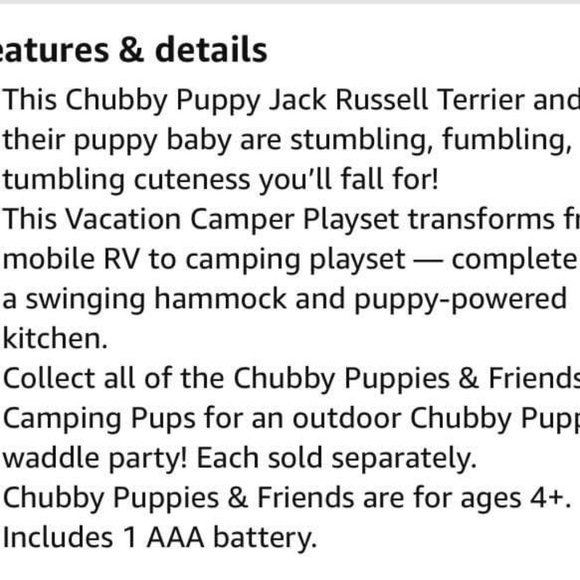 Chubby Puppies & Friends - Vacation Camper Playset - Picture 5 of 5